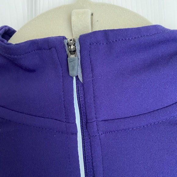 Purple NYU Nike 1/4 Dryfit Top - Picture 4 of 9